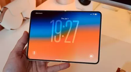 Really square and without a crease! Insider showed live photos of iPhone Fold (or its mockup)