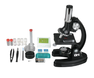 AmScope 120X-1200X 52-pcs Kids Beginner Microscope STEM Kit