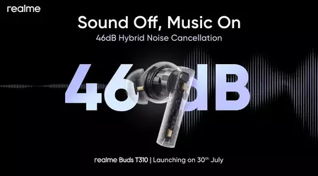 The realme Buds T310 with ANC, IP55 protection and up to 40 hours of battery life will debut on 30 July
