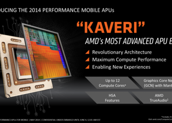 AMD представила мобильные чипы Kaveri с поддержкой HSA