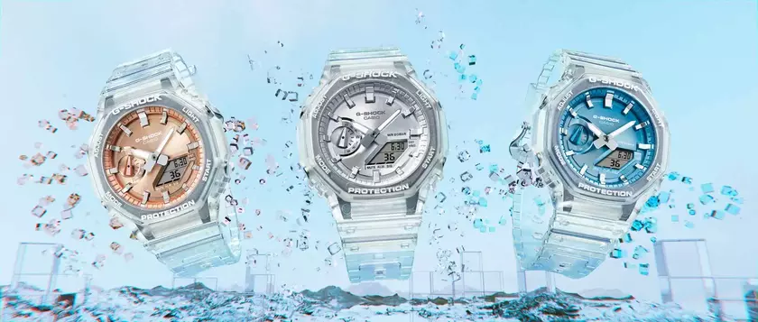 Цветной Шедевр: Casio Выпускает Новые GA-2100 с Яркими Металлическими Циферблатами