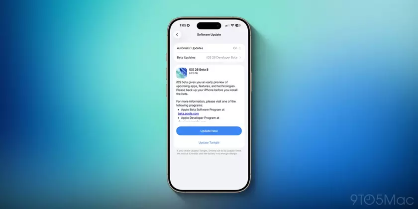 iOS 26 Beta 8: Новейшее обновление для настоящих айтишников