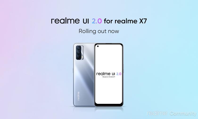 Realme X7 начал получать обновление Android 11 с оболочкой Realme UI 2.0