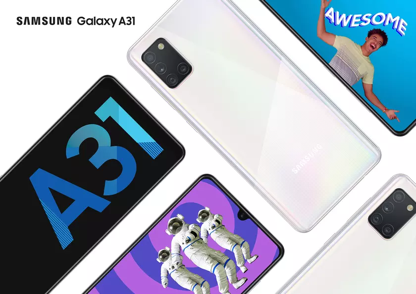 Samsung Galaxy A31: NFC, емкий аккумулятор на 5000 мАч и камера с четырьмя модулями