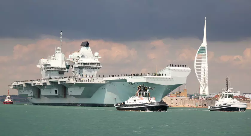 Авианосец HMS Prince of Wales стоимостью $3,85 млрд успешно вернулся на военную-базу в Портсмут после испытаний и готовится к учениям Westlant 23