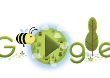 День Земли 2020: почувствуйте себя пчелой в Google Дудл