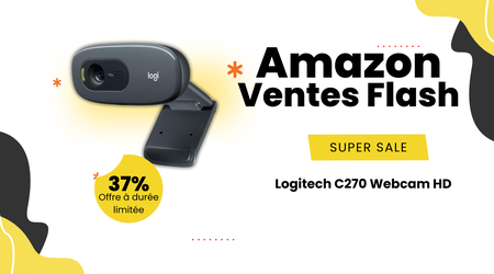 Logitech C270 Webcam HD – Réalisez une économie de 8€!