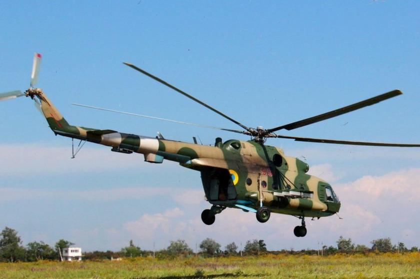 Воздушные Силы Украины нанесли удар по позициям российских войск сразу четырьмя вертолётами Ми-8 (видео)