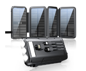 Superallure Solar Charger Power Bank 43800mAh