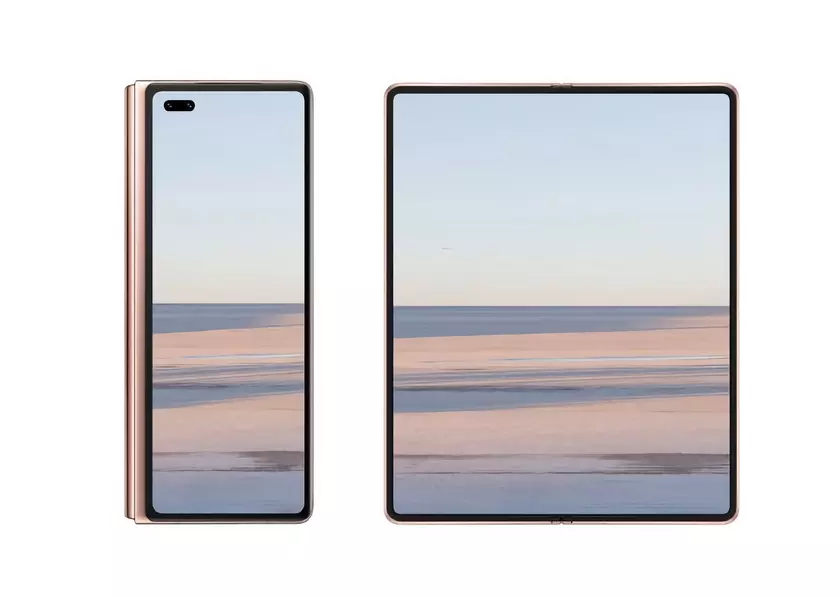 Huawei Mate X2 появился на качественном изображении с тонкими рамками и «дырявым» внешним дисплеем