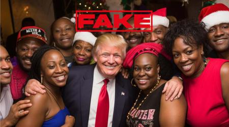 Сторонники Трампа поширюють згенеровані ШІ фейкові фото з темношкірими прихильниками