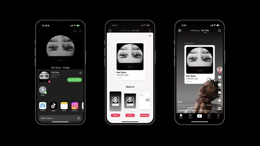 В TikTok теперь доступна функция обмена музыкой с Apple Music и Spotify в разных форматах