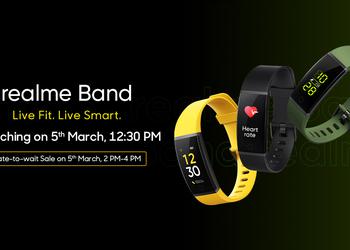 Realme prepares its first fitness tracker Realme Band which is water resistant, with heart rate sensor and charger in the strap