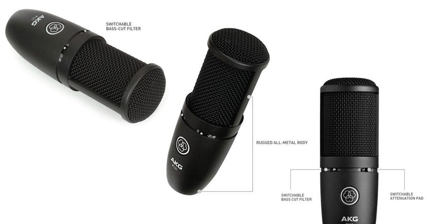 AKG P120 miglior microfono a condensatore economico per la voce