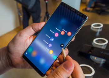 Samsung Galaxy Note 9 "lit up" in Geekbench