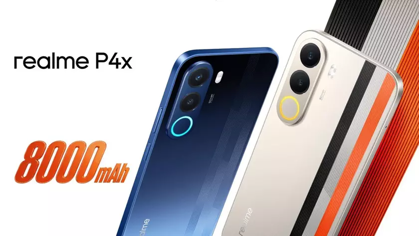 Смартфон Realme P4x 4G в двух цветах