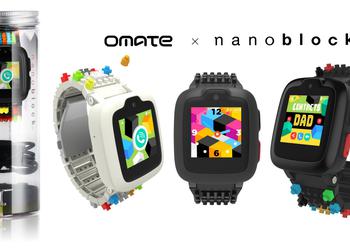 Omate x Nanoblock: children's smart watch with a LEGO strap