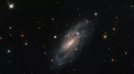 Hubble has captured a photograph of a distant galaxy in the constellation Pegasus that managed to survive an unimaginably powerful stellar explosion