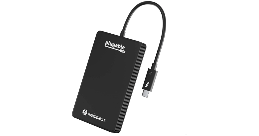 PLUGABLE THUNDERBOLT 3 EXTERNAL SSD NVME DRIVE