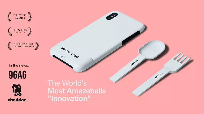 На Kickstarter появился чехол для iPhone, превращающий смартфон в ложку или вилку