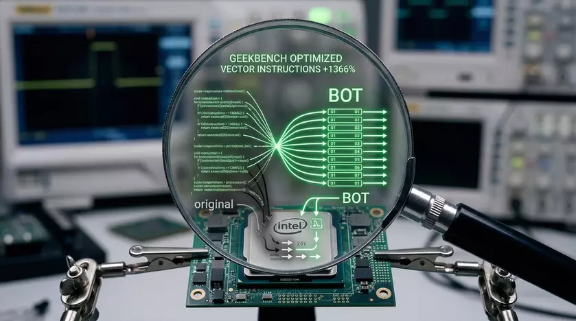 Процессор Intel Core под микроскопом