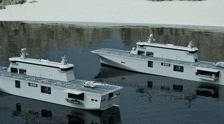 Drohnen-Flugzeugträger: Portugal hat bei der Damen Shipyards Group ein Mehrzweck-Unterstützungsschiff bestellt, das verschiedene Arten von Drohnen transportieren kann