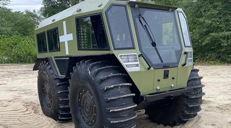 The Ukrainian Army will receive a new domestic all-terrain amphibious vehicle "TAKHA", which can cope with most types of obstacles