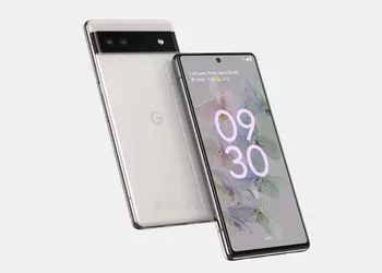 A simplified Google Pixel 6a revealed in renders with a Pixel 6-style design