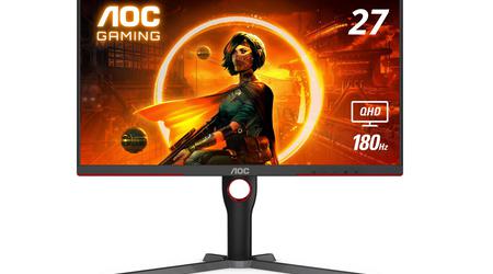 AOC Q27G3XMN debuted outside China: 27-inch 2K QD-Mini LED monitor with 180Hz refresh rate and a price of $310