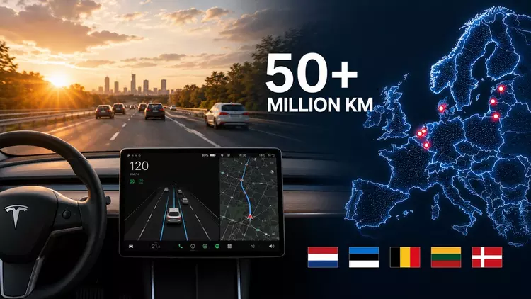 Tesla FSD hits 50 million km ...