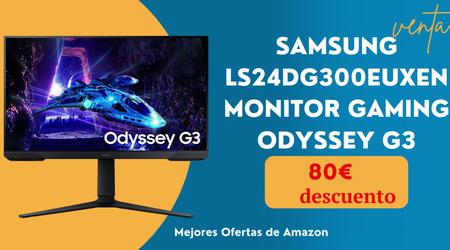 ¡SAMSUNG LS24DG300EUXEN Odyssey G3 Gaming Monitor con un descuento limitado de 80€ !