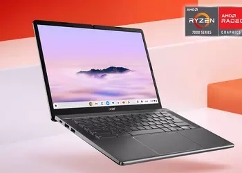 Acer Chromebook Plus 514 – чип AMD Ryzen 7000, графика RDN 2 и до 12 часов работы без подзарядки по цене от $399