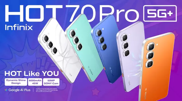 Infinix HOT 70 Pro 5G: Color-Changing ...