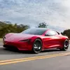 Предварительный передний вид Tesla Roadster