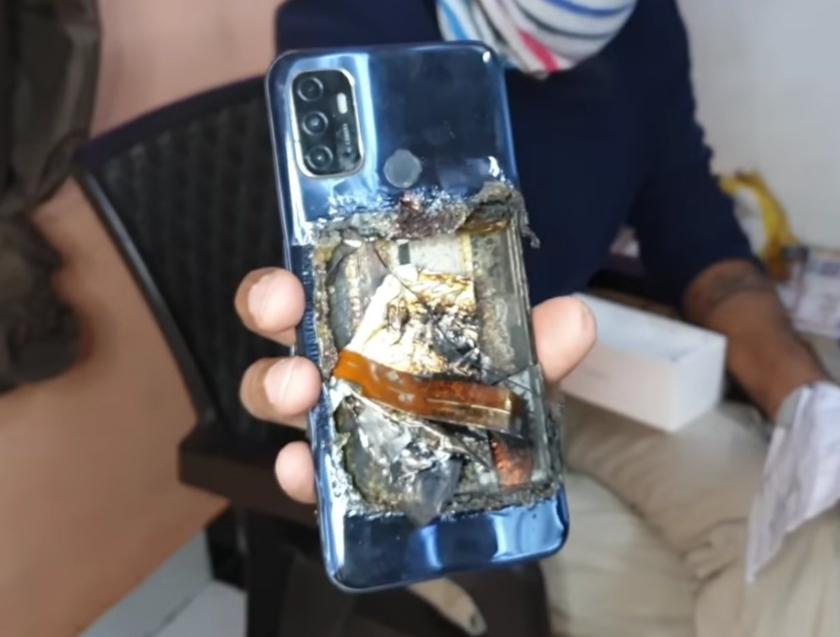 Смартфон OPPO A53 взорвался прямо в кармане владельца: у мужчины травмы, от гаджета остался обгоревший корпус
