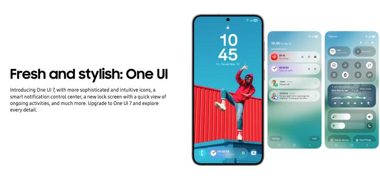 На испанском сайте Samsung показали новую страницу с One UI 7.0