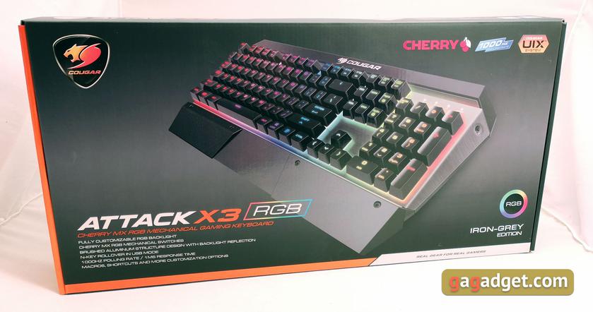 Обзор Cougar Attack X3 RGB: игровая механическая клавиатура с Cherry MX и RGB-подсветкой-3