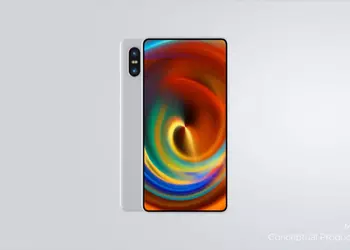 The network has a picture of the rear panel Xiaomi Mi MIX 2S