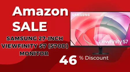SAMSUNG 27-Inch ViewFinity S7 (S70D) Monitor Now $160 OFF!