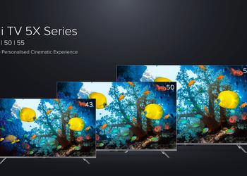 Xiaomi Mi TV 5X: a line of smart TVs with screens up to 55 inches, 40-watt speakers, 2 GB RAM and a price tag from $430