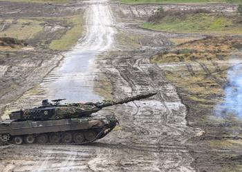 Leopard 2A6 в Украине одержал победу в бою над двумя российскими танками Т-80БВ