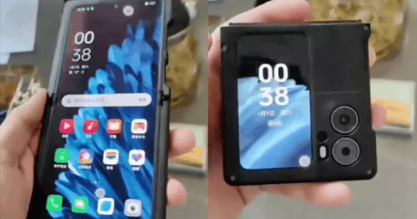 Раскладушка OPPO Find N2 Flip появилась на видео: конкурент Samsung Galaxy Flip 4 c двойной камерой и двумя экранами