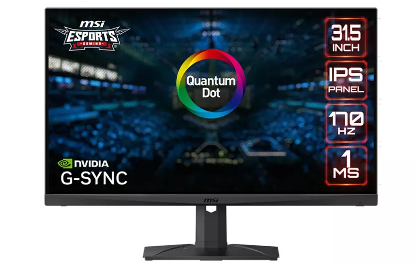 MSI представила монитор на квантовых точках с частотой кадров до 170 Гц и разрешением WQHD