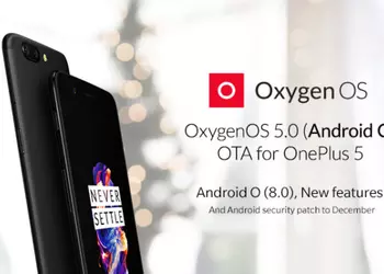 Android 8.0 for OnePlus 5 came out of the "Beta"