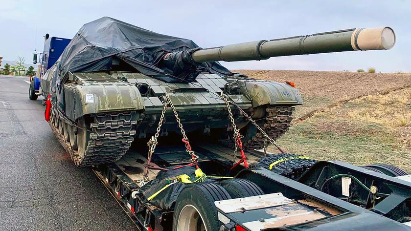 Following the T-90A, the Russian T-72 tank ended up in the United States – the combat vehicle is being transported to the Aberdeen Proving Ground