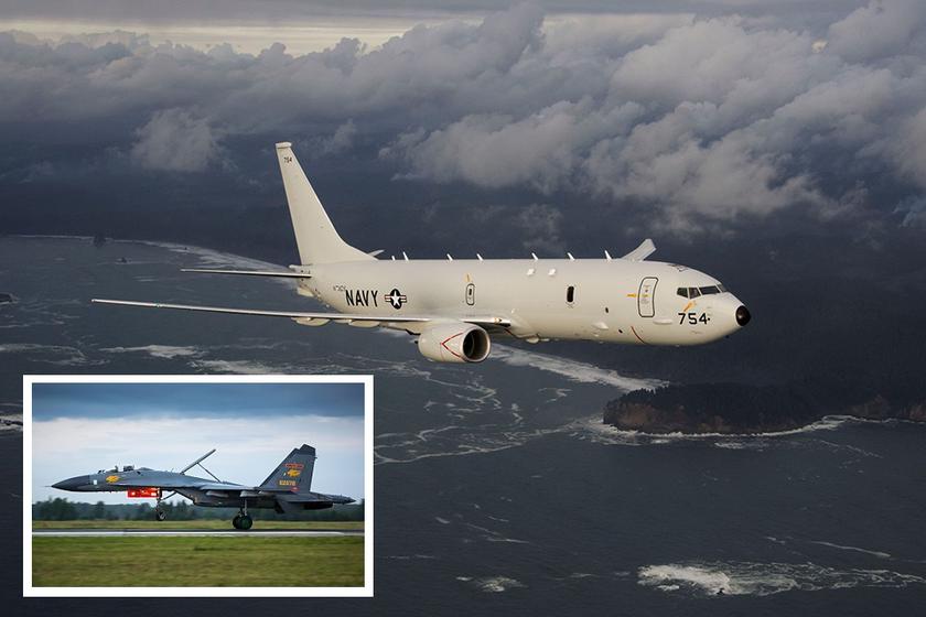 A Chinese J-11 fighter jet with four air-to-air missiles pursued an American P-8A Poseidon aircraft with Wall Street Journal reporters on board.