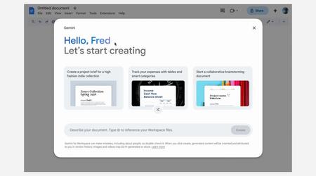Google comienza a probar la función "Ayúdame a crear" de Gemini en Google Docs