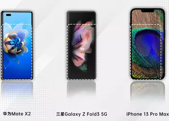 Smaller Samsung Galaxy Z Fold 3, Huawei Mate X2 and iPhone 13 Pro Max: an insider showed the dimensions of the folding smartphone OPPO Find N