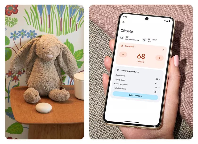 Google готовит к релизу Nest Temperature Sensor (2and Gen), вот как будет выглядеть новинка