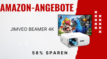 Jimveo 4K Beamer mit KI-Technologie – Spare jetzt 230€ zum Black Friday!